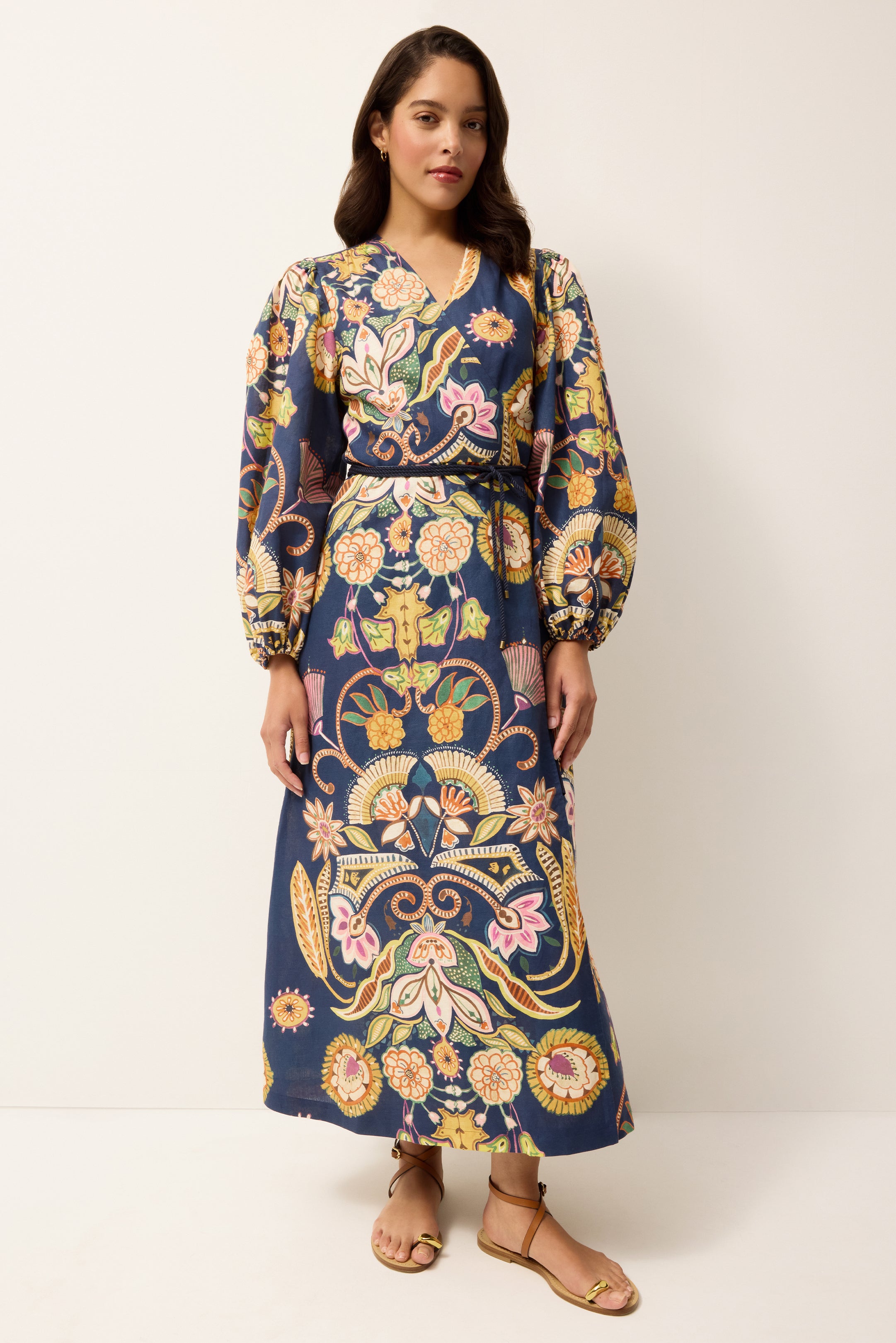 marie oliver dress SEANA Tropez / 4 ring buckle belt with trapunto stitch detail 100% cotton Partially lined Care Instructions ALICE DRESS GOLDEN WAVE /