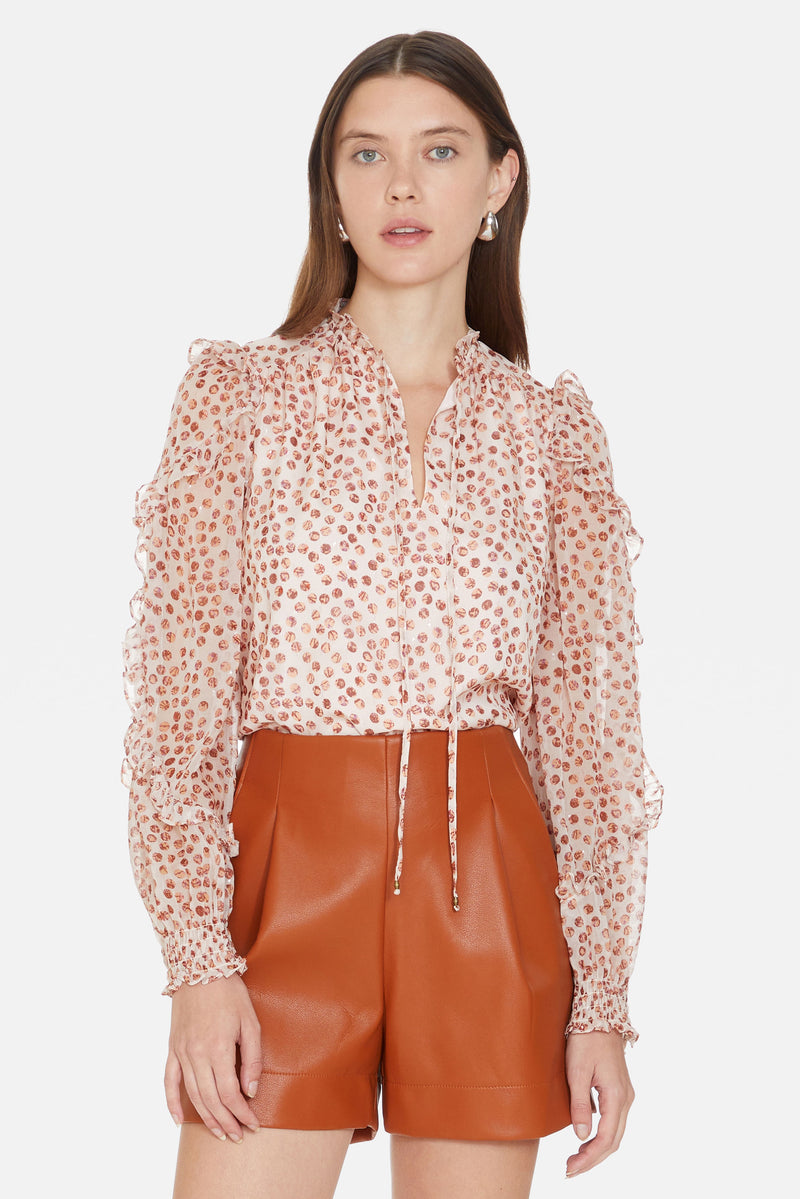 How to Rock a Pink Polka Dot Blouse 