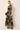Belted waist black multicolored tropical printed maxi dress