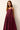Elegant long purple dress with pleated bodice 