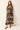 Black multi colored tropical printed caftan dress