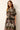 Midi black multicolored printed caftan dress