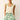 Green scalloped edge knit tank top