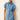 Puff sleeve light wash denim mini dress