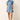 Light Wash denim mini dress with a large tie neck