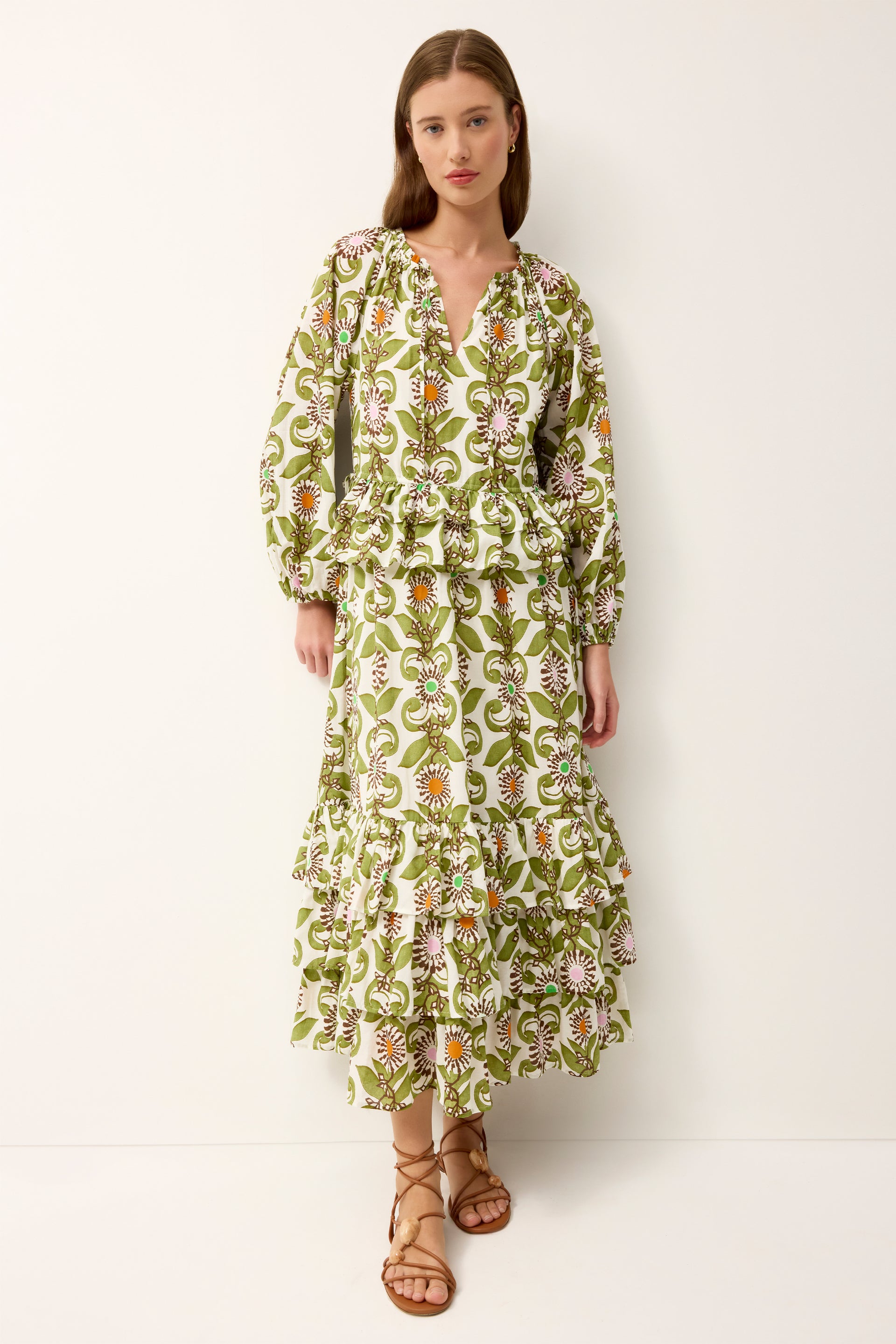 marie oliver green dress Marie Oliver Anya Dress, Watercress