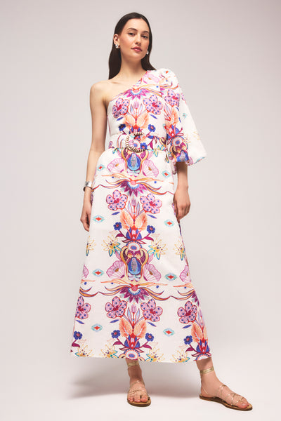 kenna silk dress Kenna Sage Maxi Dress - US 6