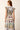 Belted blue multicolored floral printed midi dress