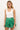Short green flowy bottoms with side zipper