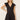 Casual black mini dress