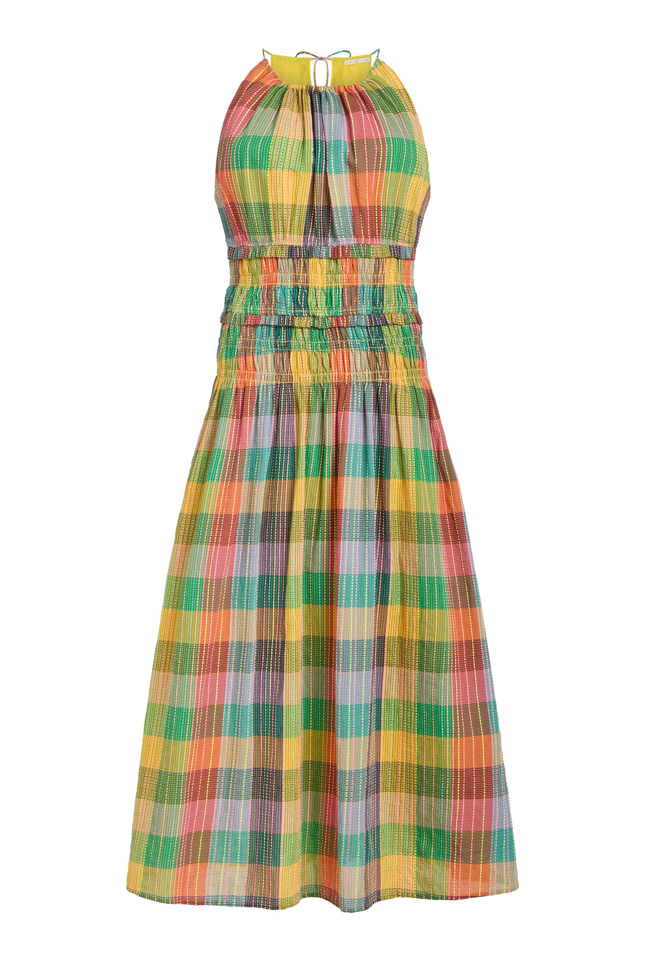 cotton madras halter dress Polo Ralph Lauren Madras Plaid Patchwork Halter Neck Cotton Dress In Madras Patchwork