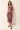 Fitted red multicolored embroidered floral skirt