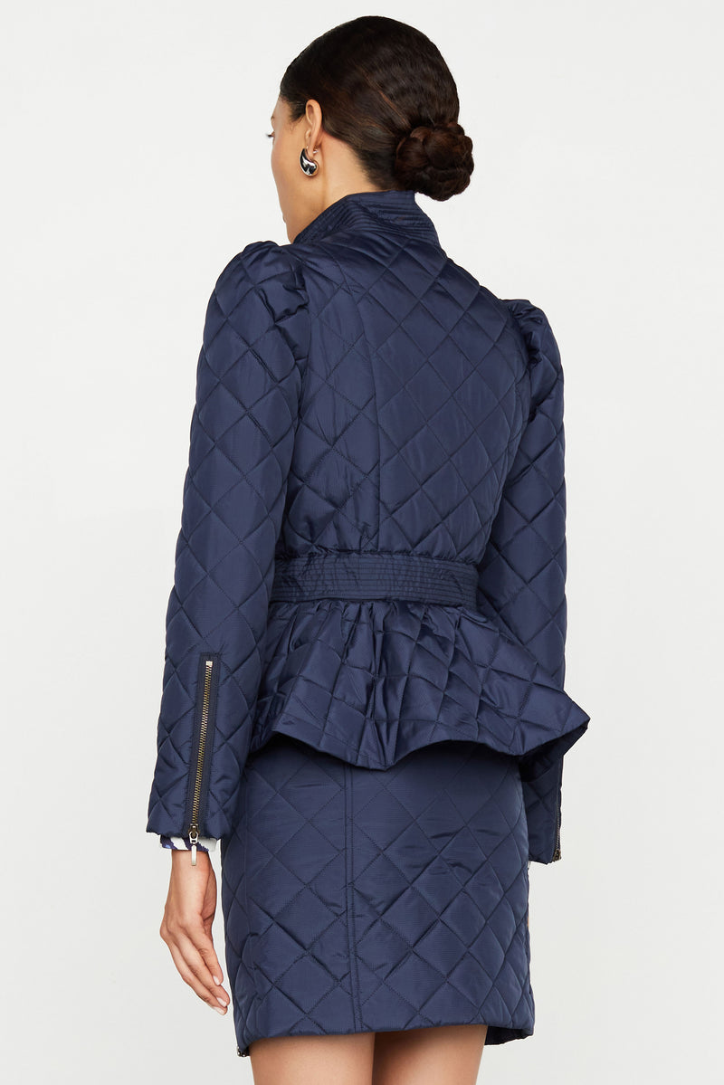 Structured bow waist best sale jacket