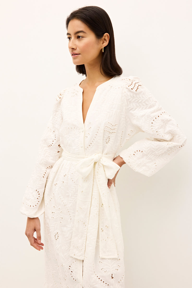 HANNON EYELET DRESS
