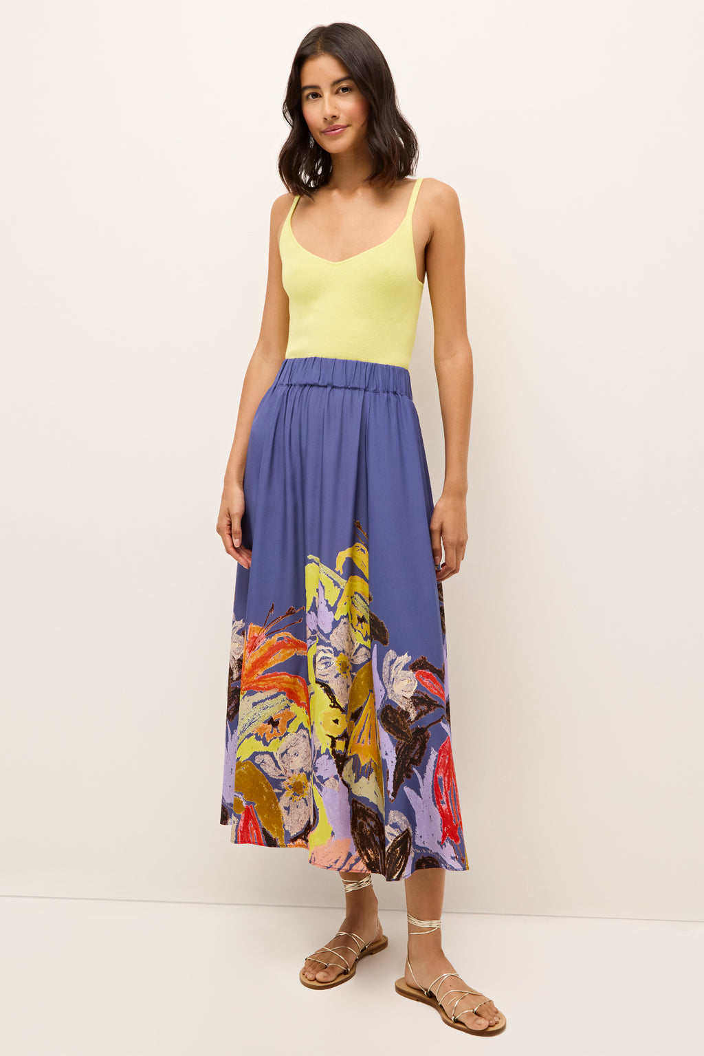 Ameri（アメリ）の「ELLIE ASYMMETRY PLEATS SKIRT（スカート