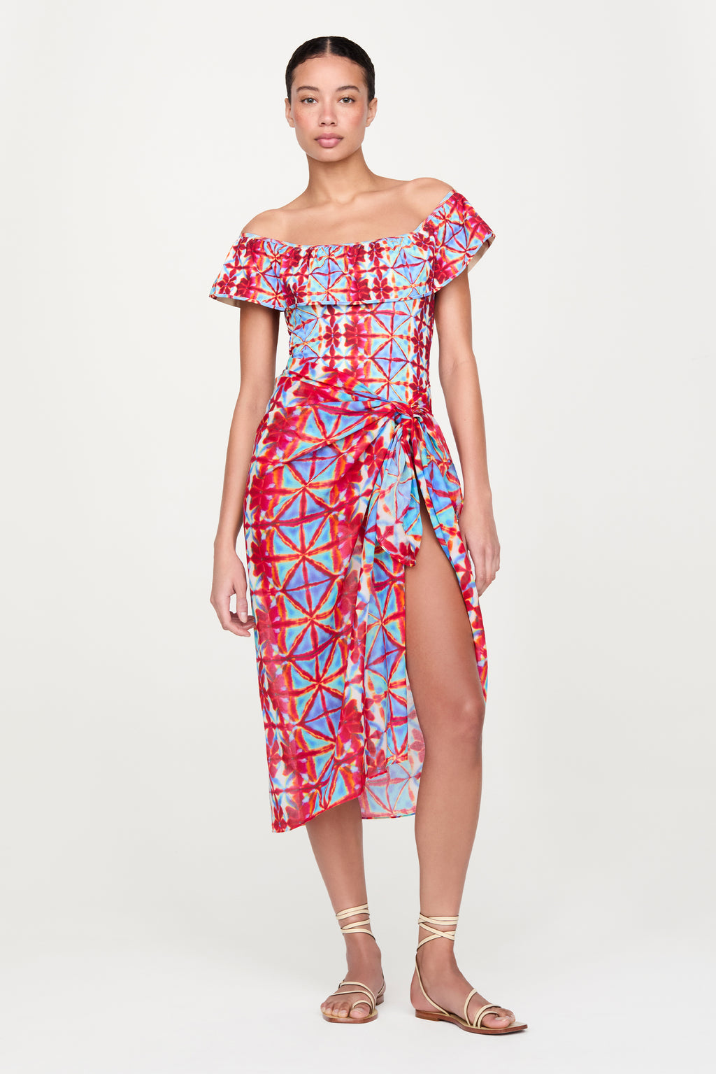Marie Oliver Marissa One Shoulder Swimsuit in Marina main image 1