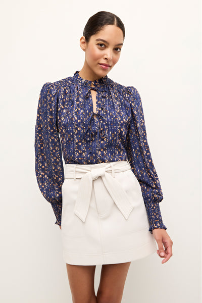 スカート VACANT Archive : 24FW / BAJESS LAYERED SKIRT BELT (3COLORS) Bea Poplin Midi Skirt – Marine Layer