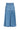 Light wash denim flared midi skirt