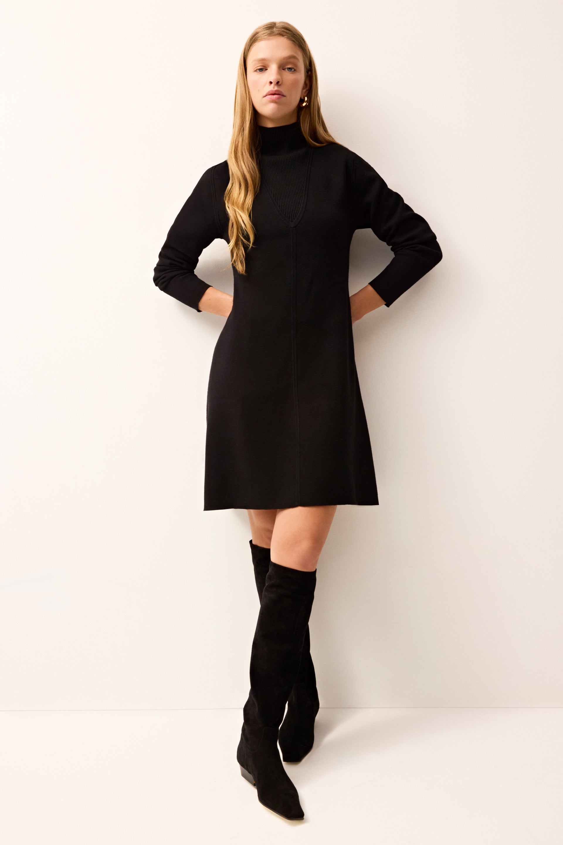 BRANTLEY DRESS - BLACK / L BRANTLEY DRESS - BLACK / L