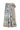 Blue multi colored tropical printed midi wrap skirt