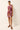 Wine red multicolored floral embroidered mini shift dress